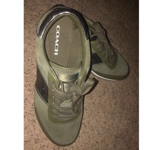 Olive Green COACH sneakers